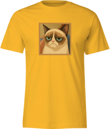 Футболка. Grumpy cat. Ghibli style